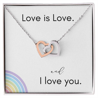 Interlocking Hearts Everlasting Love | LGBT Gift | Anniversary Gift | Wedding Gift