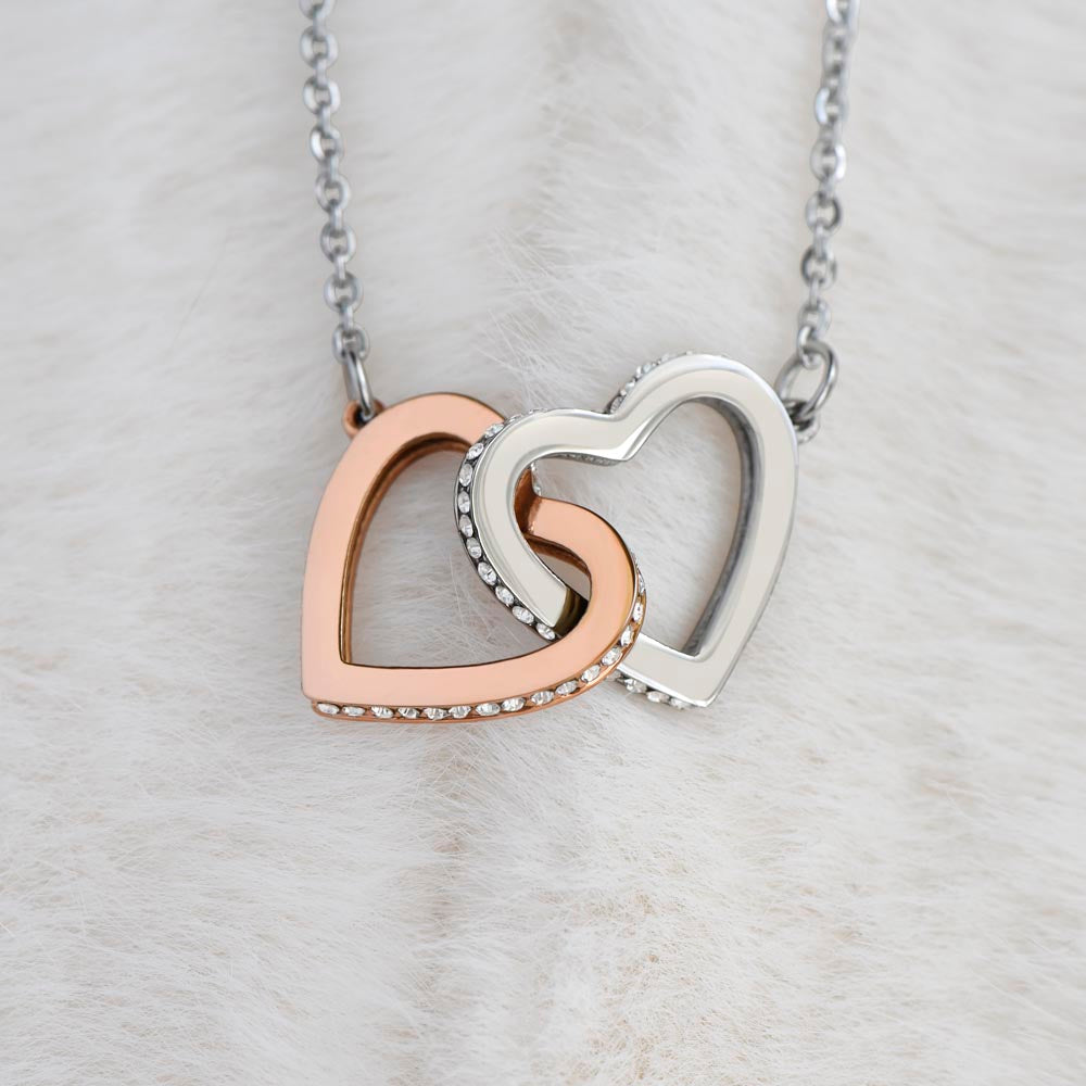 Granddaughter Interlocking Hearts Necklace Gift from Grandma & Grandpa