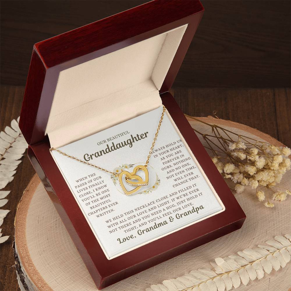 To Our Granddaughter | Interlocking Hearts Necklace | A Symbol of Never-Ending Lov