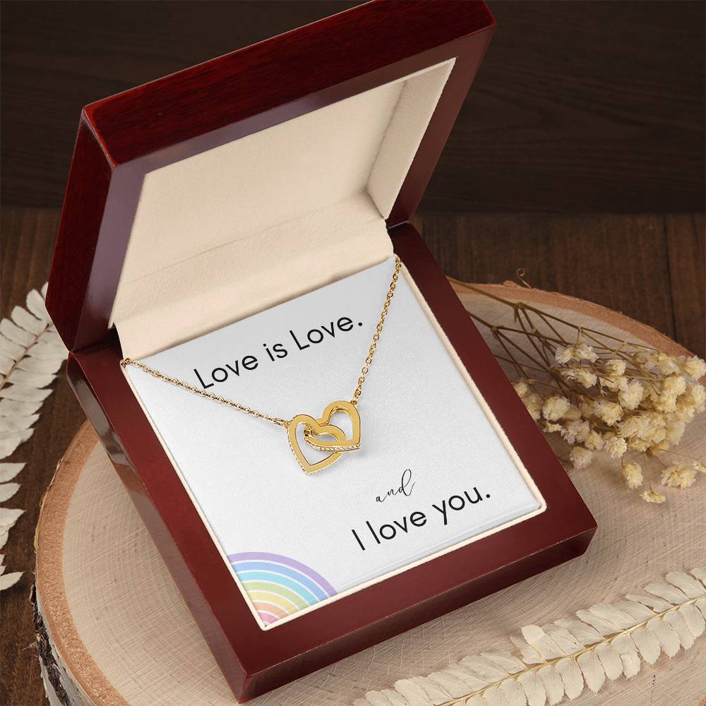 Interlocking Hearts Everlasting Love | LGBT Gift | Anniversary Gift | Wedding Gift