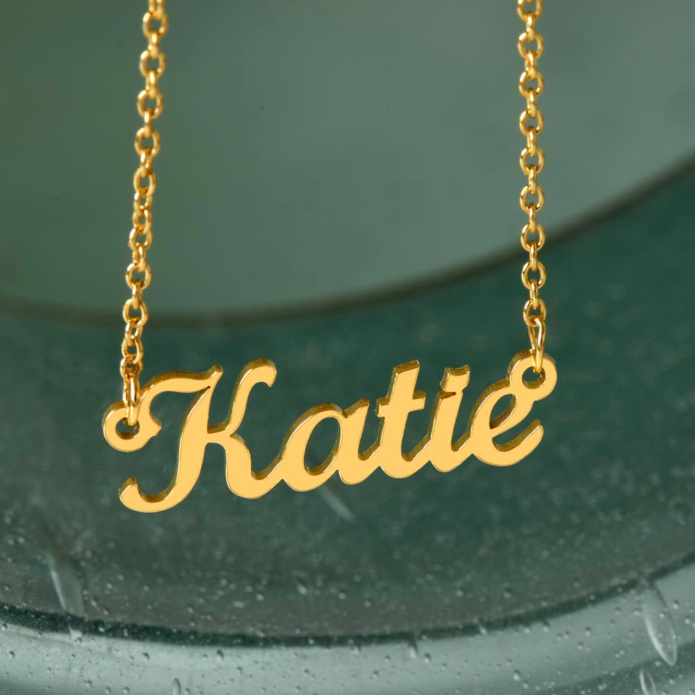 To My Daughter: A Personalized Name Necklace, A Timeless Gift of Love