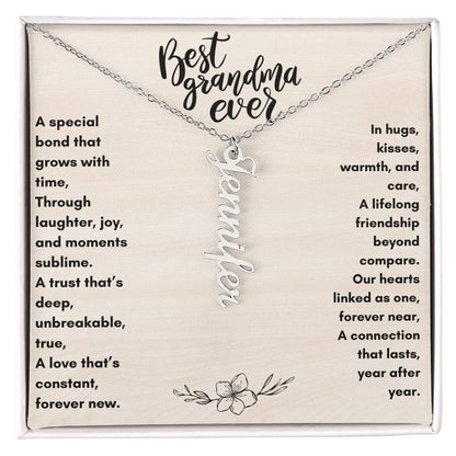 Best Grandma Ever Multiple Name Necklace | Personalize up to 4 Names