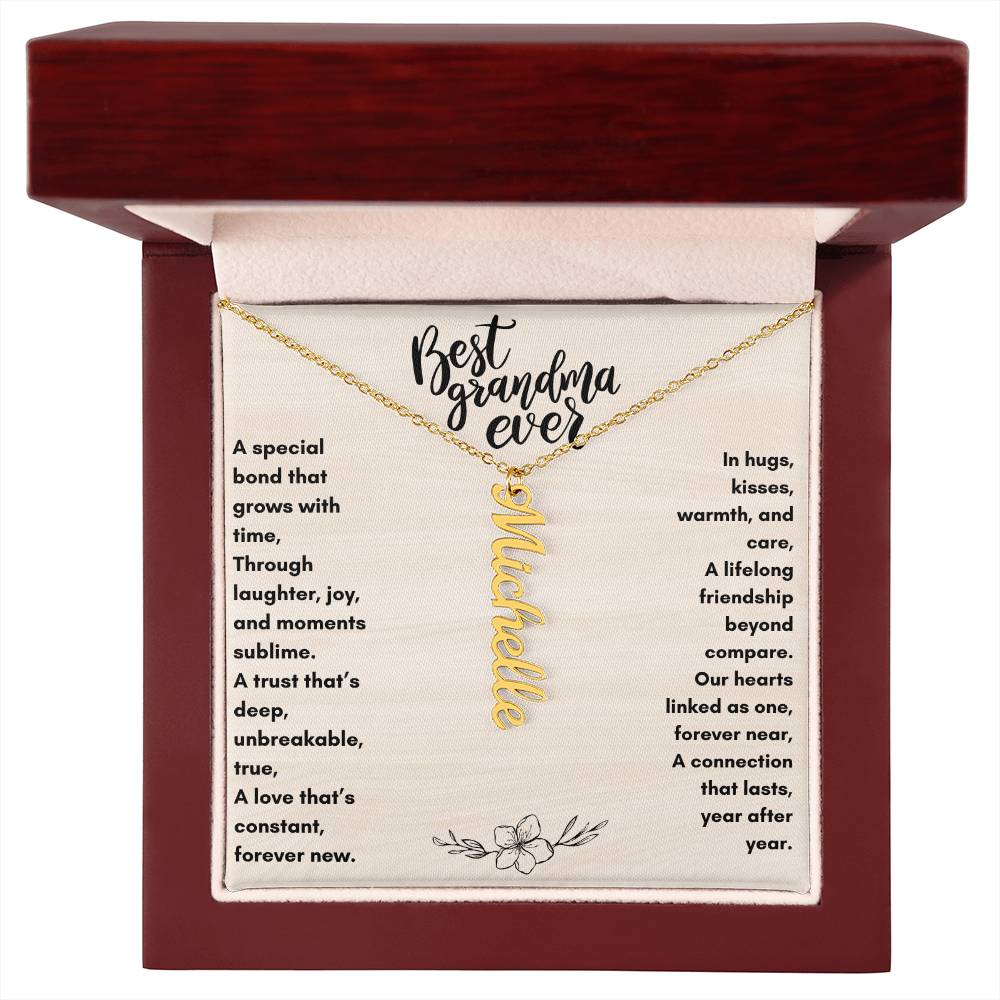 Best Grandma Ever Multiple Name Necklace | Personalize up to 4 Names