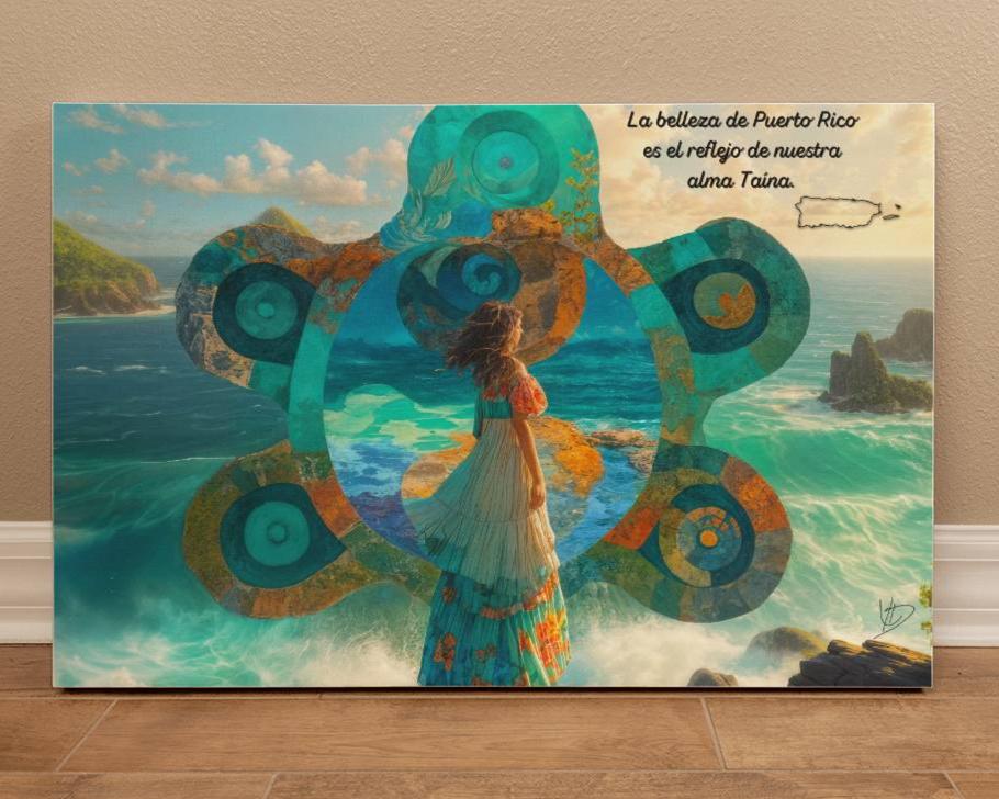 Soul of Puerto Rico: Taino-Inspired AI Art Canvas