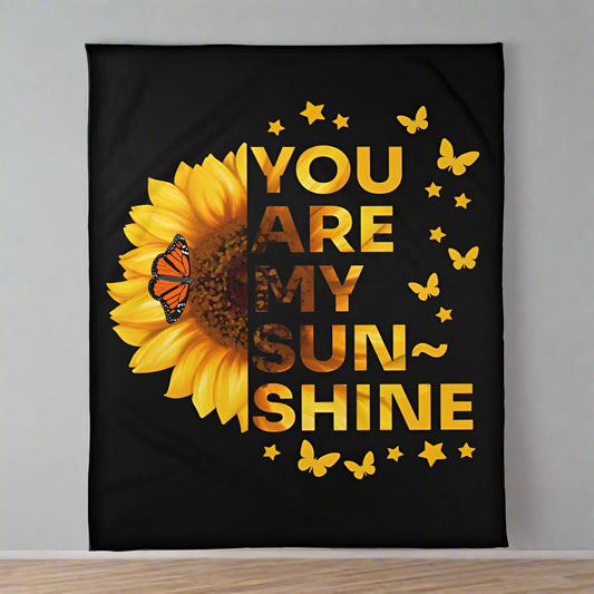 YOU ARE MY SUNSHINE Cozy Fleece Blanket