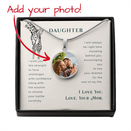 Personalized Photo To Daughter From Mom | Gift for Daughter Christmas, Birthday, Support