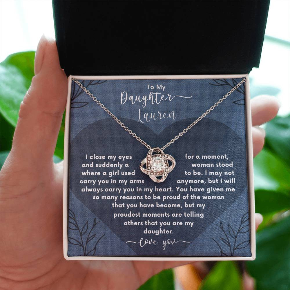 FREE PERSONALIZATION💖 Daughter | Gift for Christmas, Anniversary, or Birthday 💖Alluring Beauty Necklace