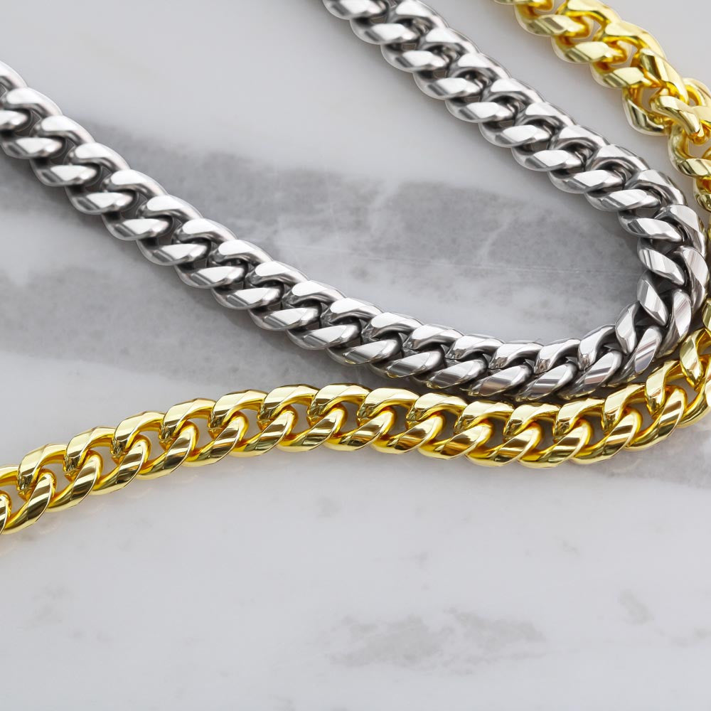 Personalized Bonus Son | Cuban Link Chain w/ Lux Box