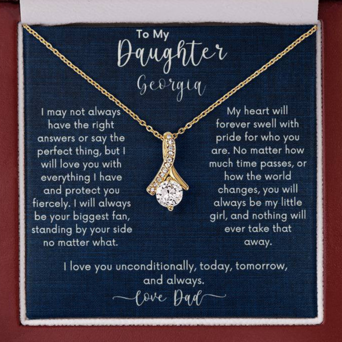 FREE PERSONALIZATION💖 Gift for Christmas, Anniversary, or Birthday 💖 For Daughter from Dad