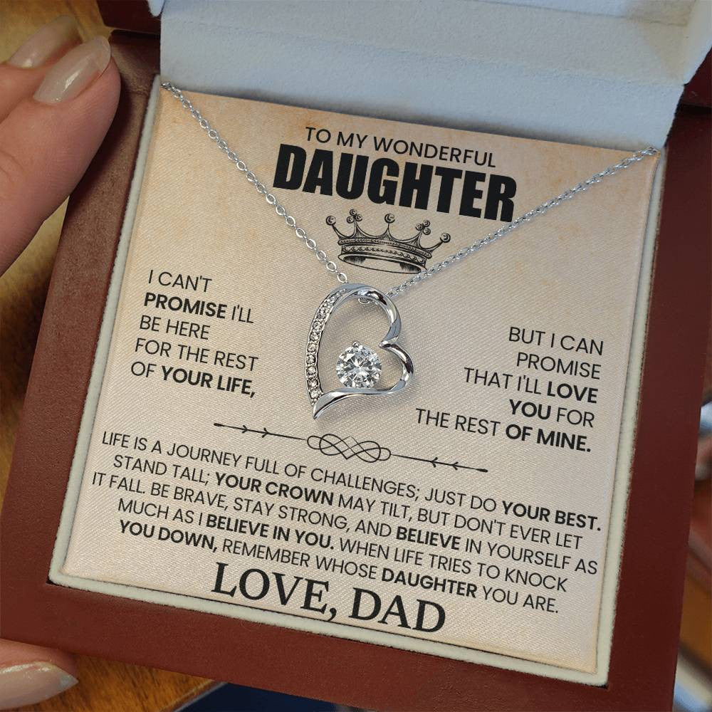 Personalized Message for Daughter | Forever Love Necklace