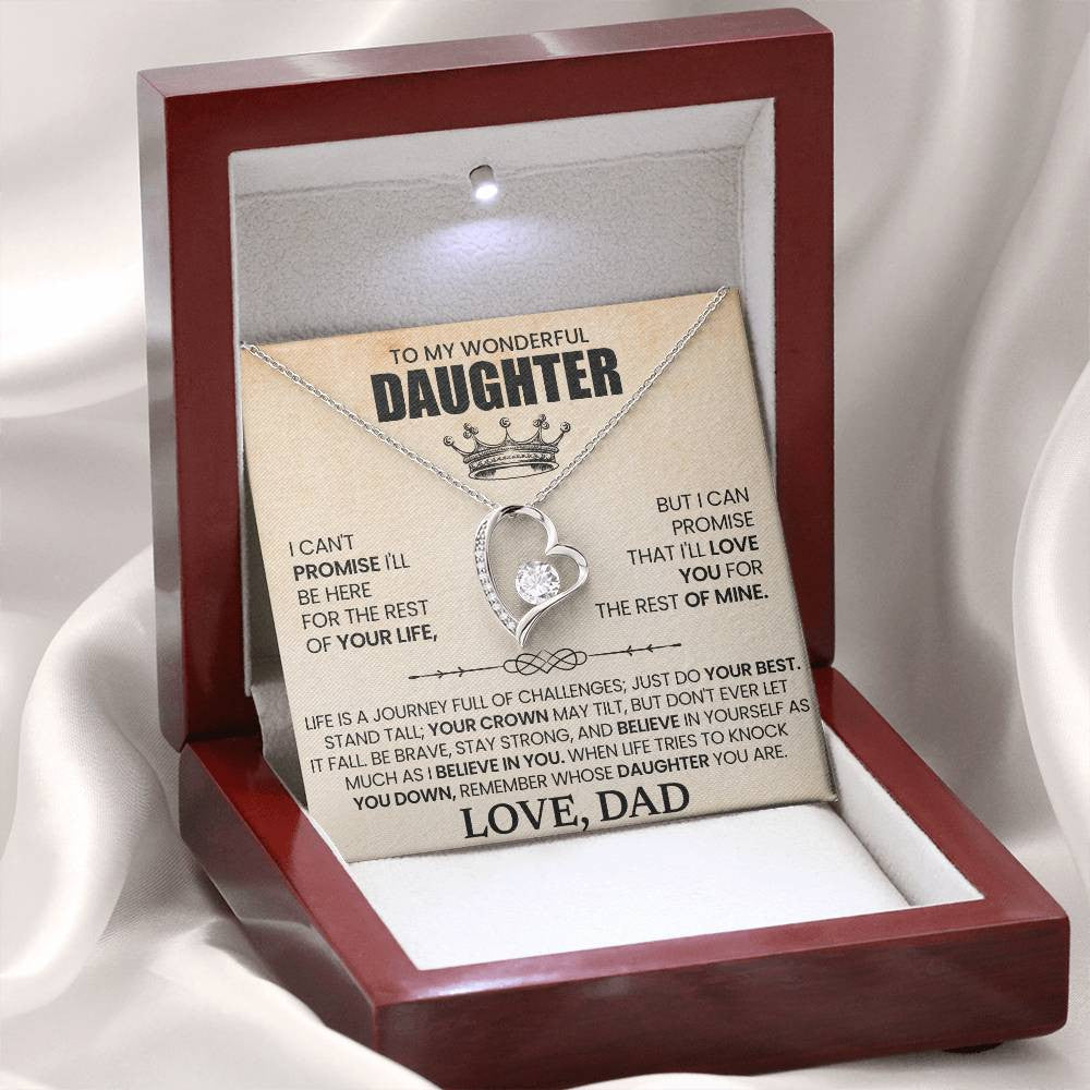 Personalized Message for Daughter | Forever Love Necklace