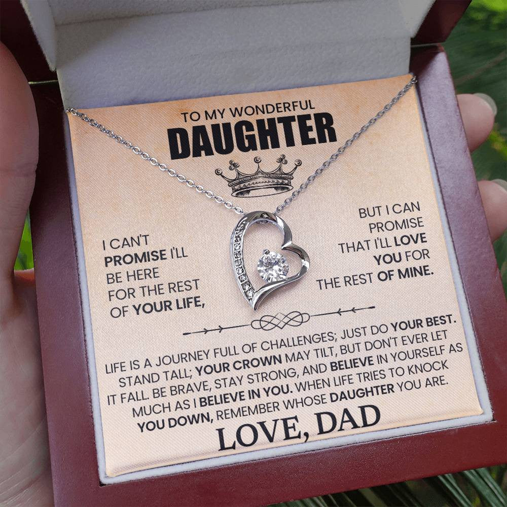 Personalized Message for Daughter | Forever Love Necklace