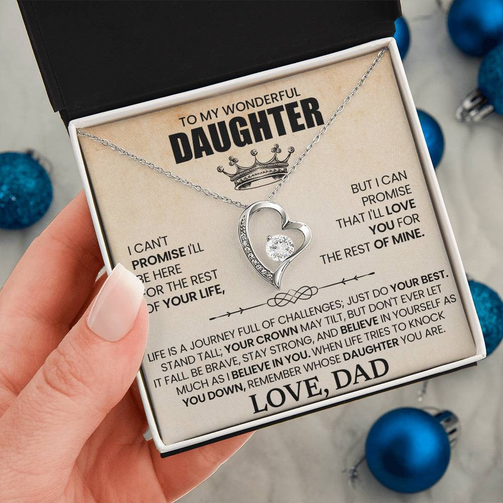 Personalized Message for Daughter | Forever Love Necklace