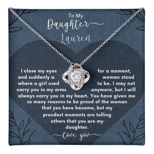 FREE PERSONALIZATION💖 Daughter | Gift for Christmas, Anniversary, or Birthday 💖Alluring Beauty Necklace