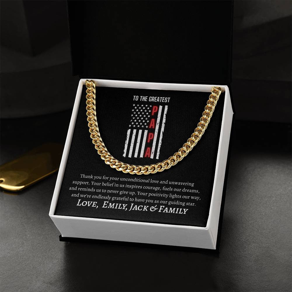 Cuban Link Chain Necklace – A Timeless Gift for the Greatest PAPA