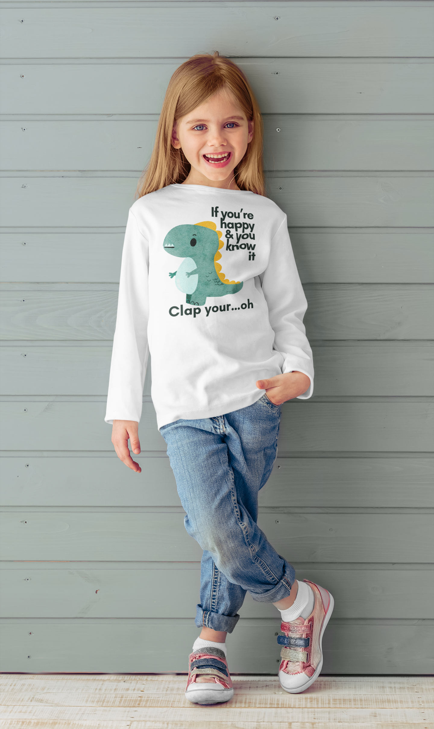 Funny T-Rex Clap Your Hands T-shirt