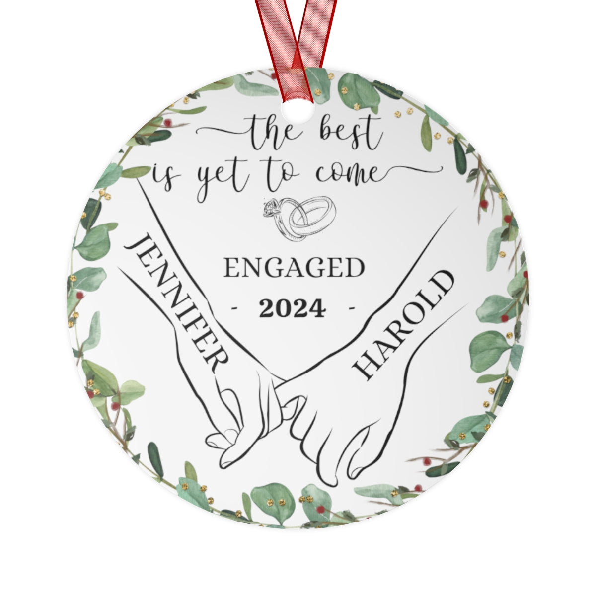 PERSONALIZED ENGAGEMENT ORNAMENTS💍 |Metal, Ceramic, and Glass