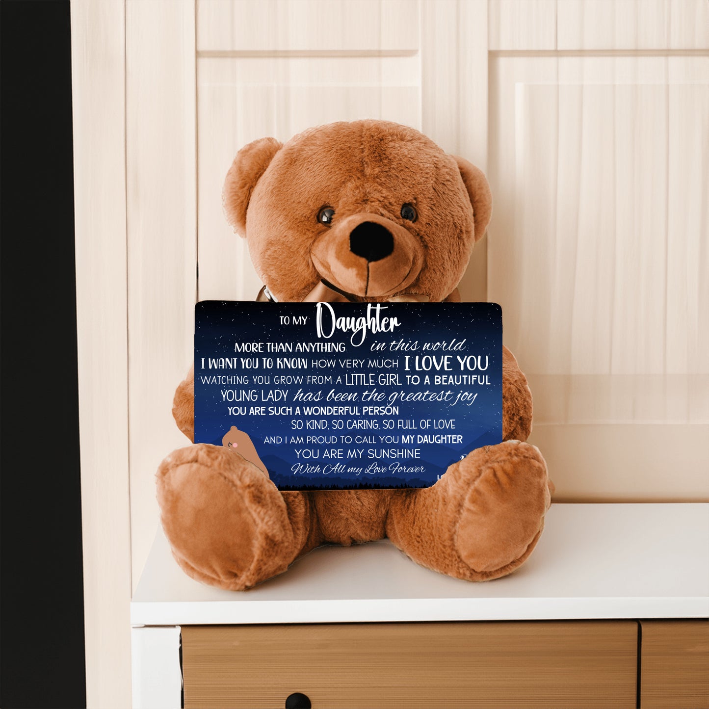 From Dad To Daughter | Teddy Bear with Loving Message