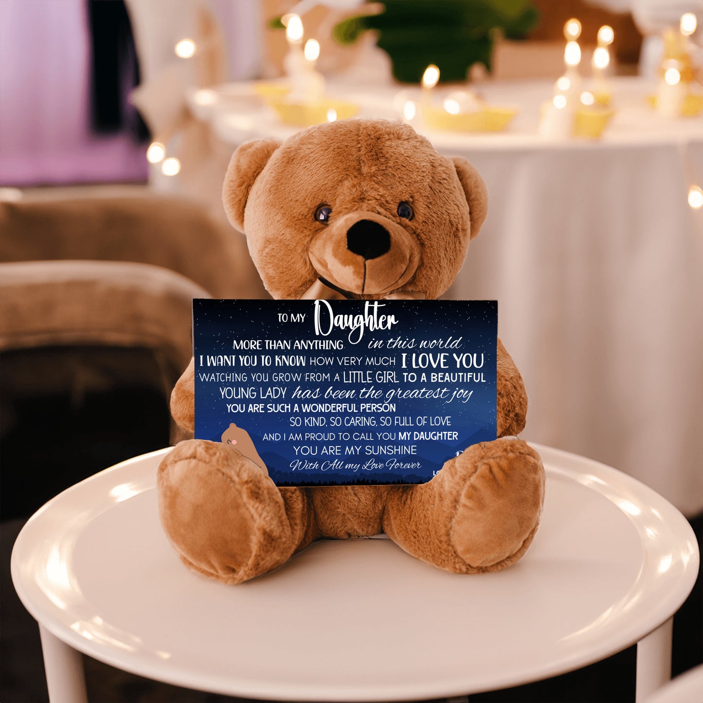 From Dad To Daughter | Teddy Bear with Loving Message