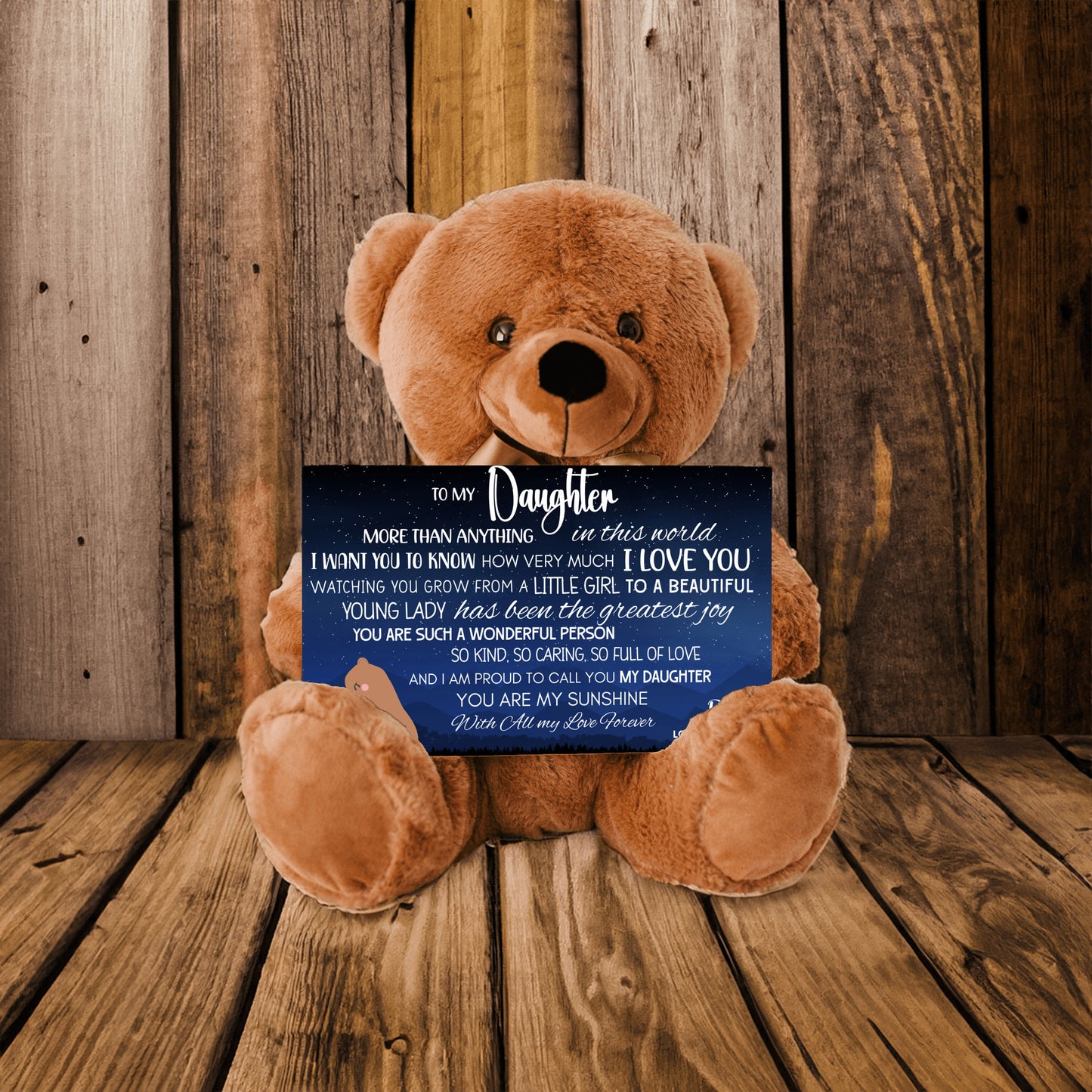 From Dad To Daughter | Teddy Bear with Loving Message