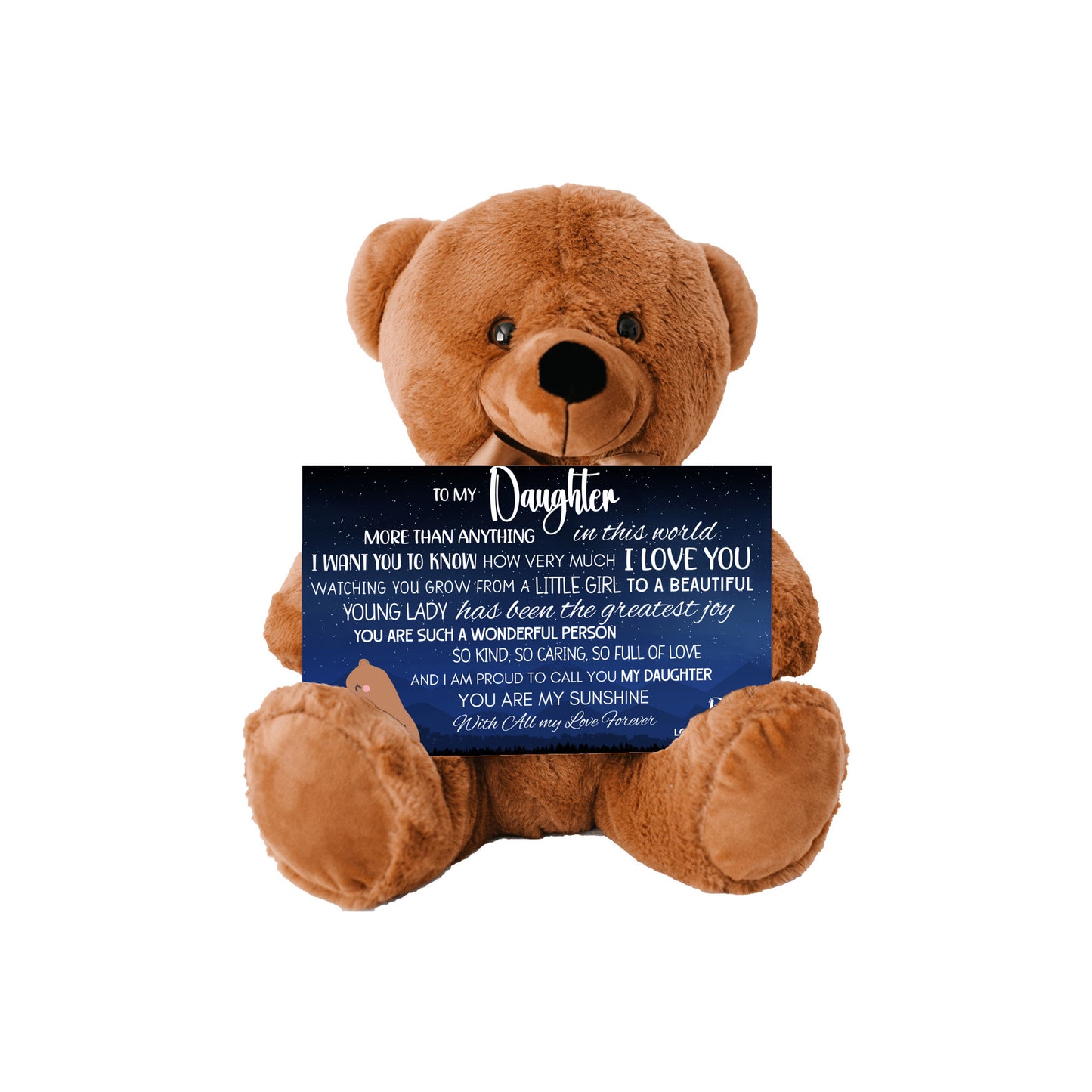 From Dad To Daughter | Teddy Bear with Loving Message