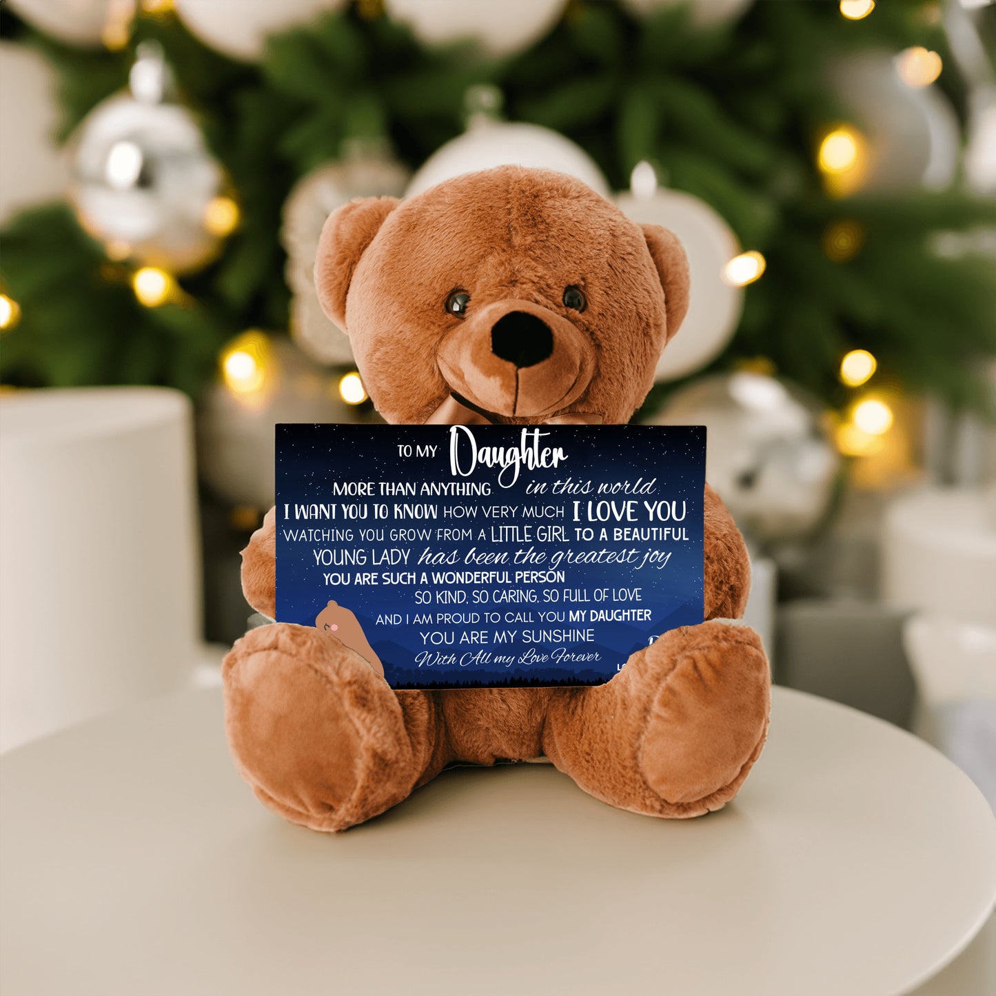 From Dad To Daughter | Teddy Bear with Loving Message