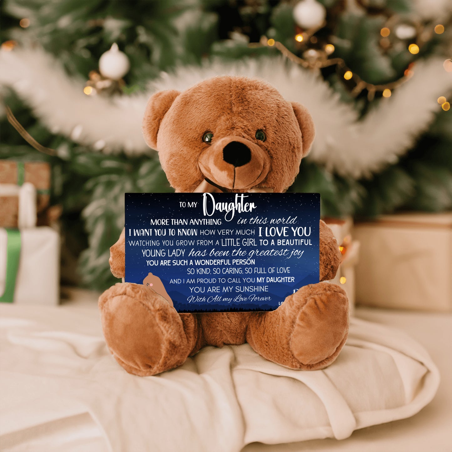 From Dad To Daughter | Teddy Bear with Loving Message