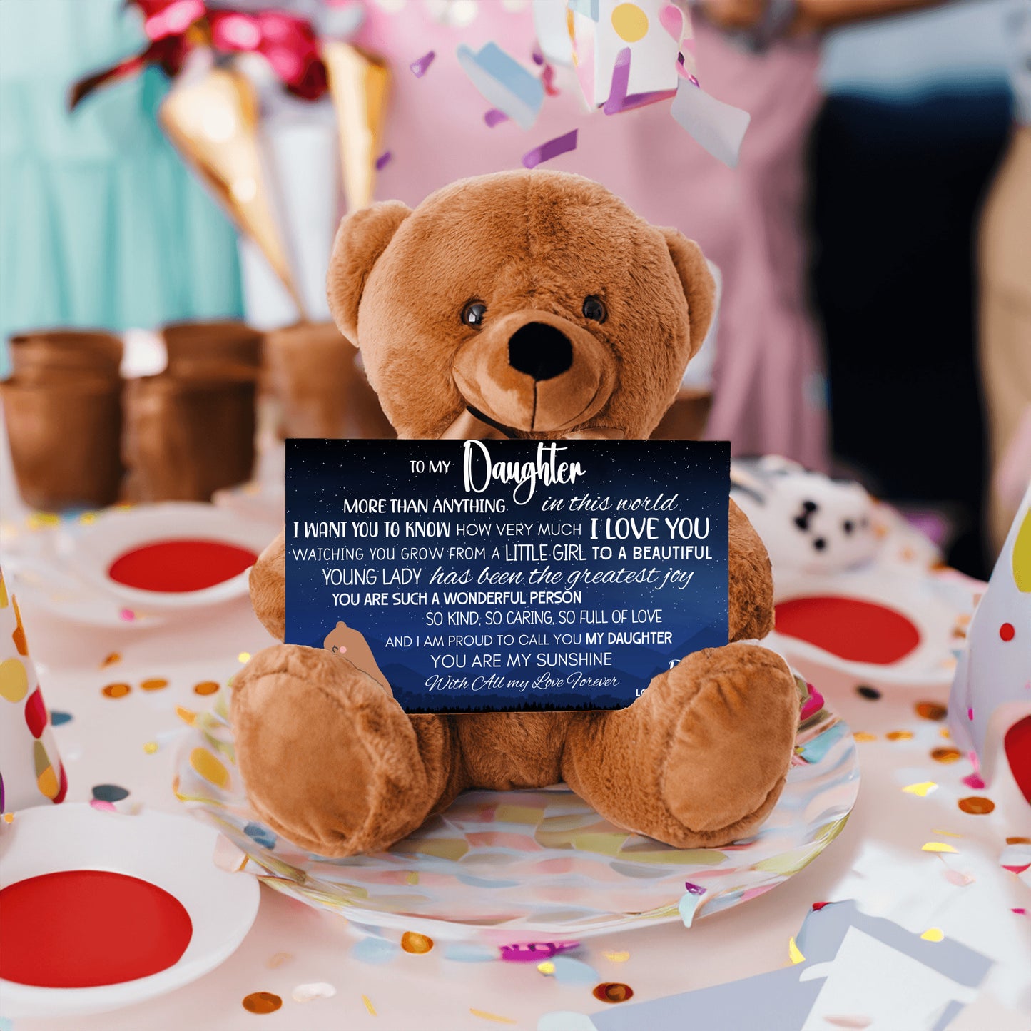 From Dad To Daughter | Teddy Bear with Loving Message