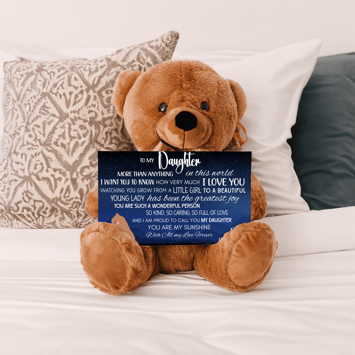 From Dad To Daughter | Teddy Bear with Loving Message