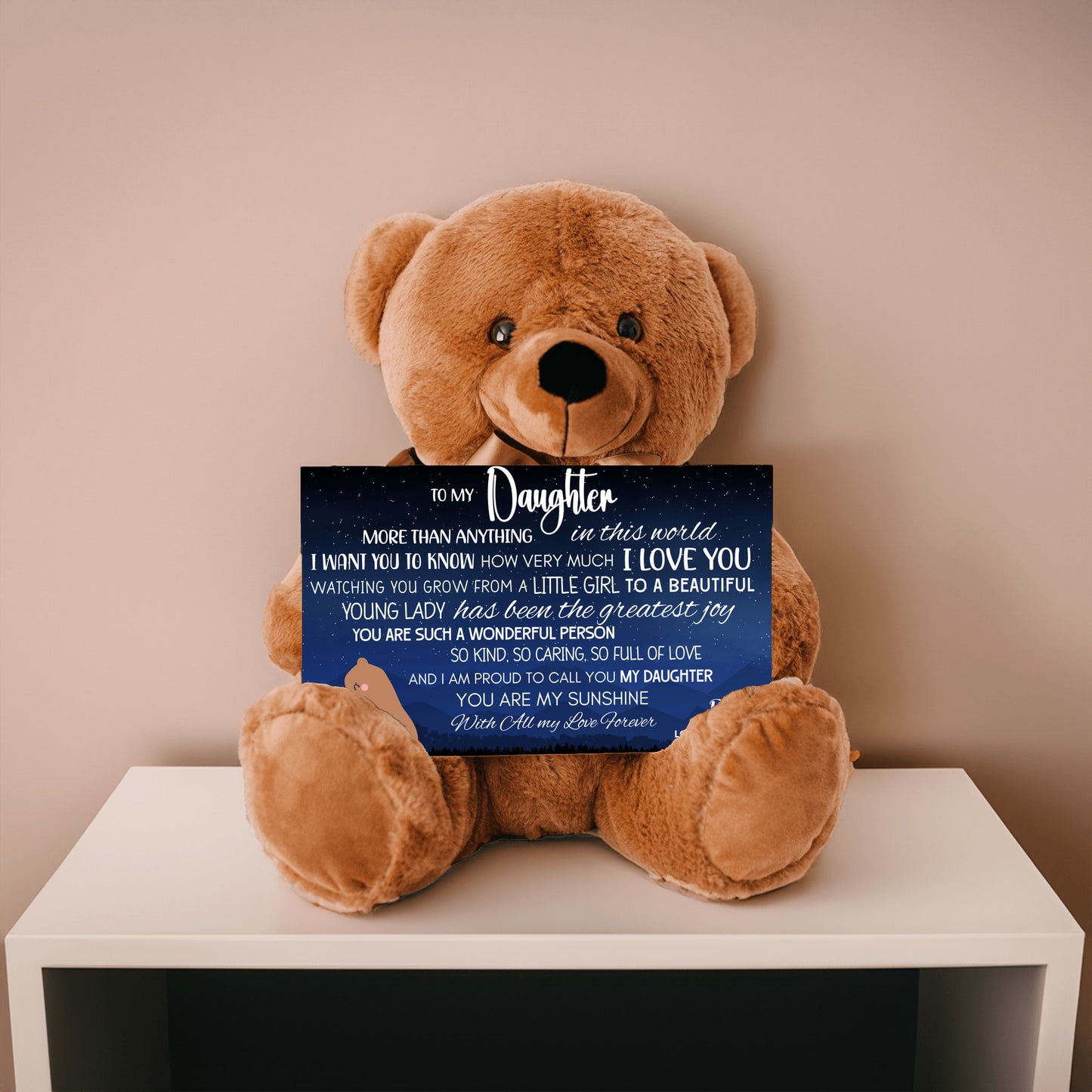 From Dad To Daughter | Teddy Bear with Loving Message