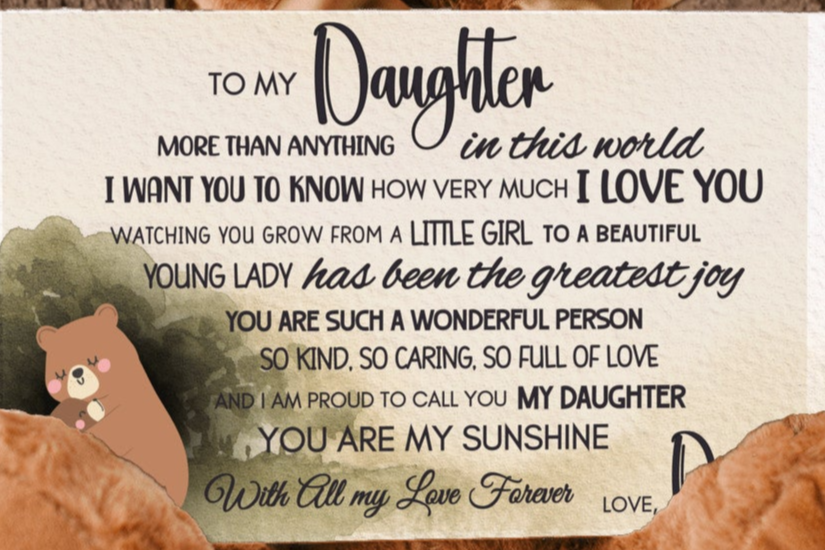 Teddy Bear gift | From Dad | I am So Proud to Call You My Daughter