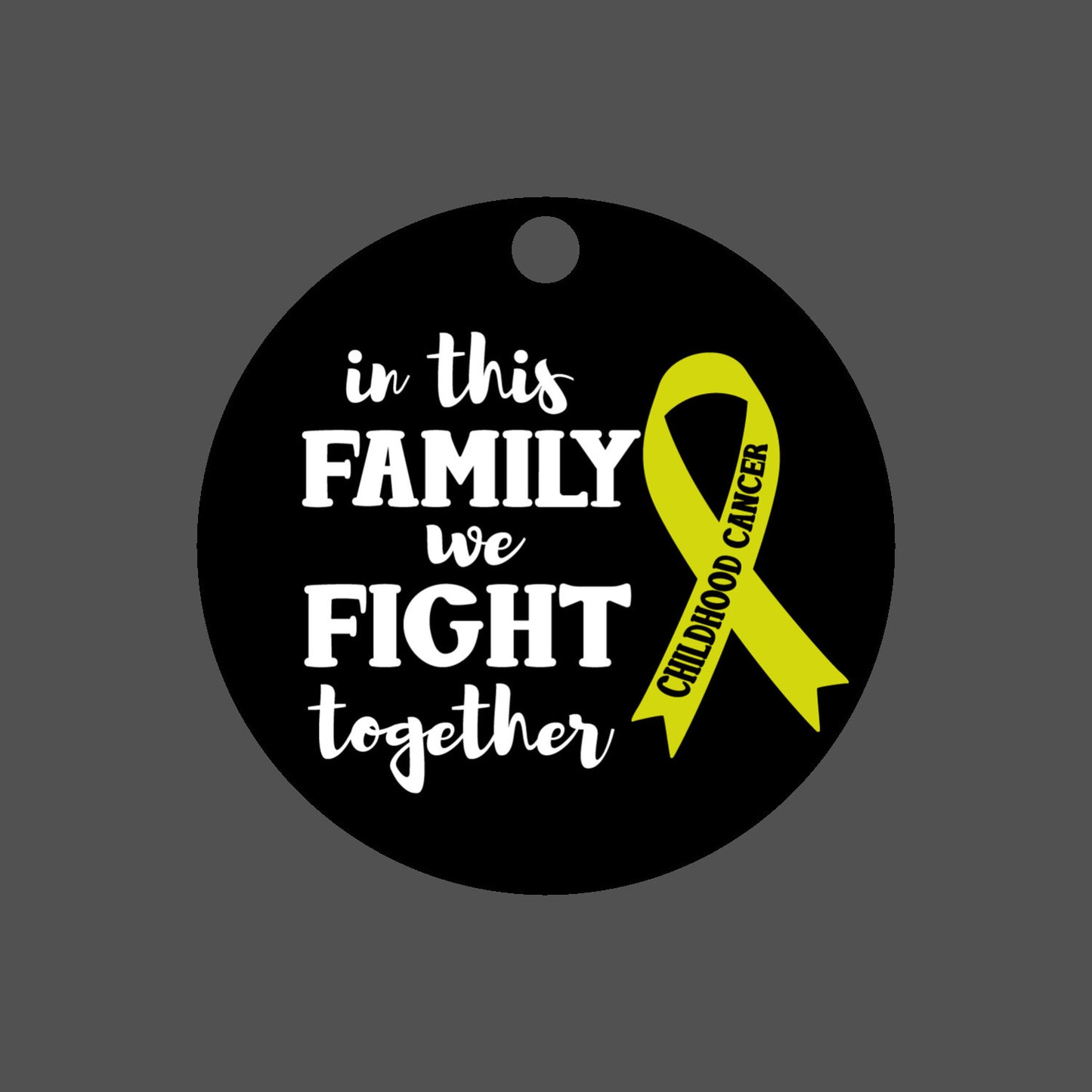 Fight Childhood Cancer Ribbon Ornament