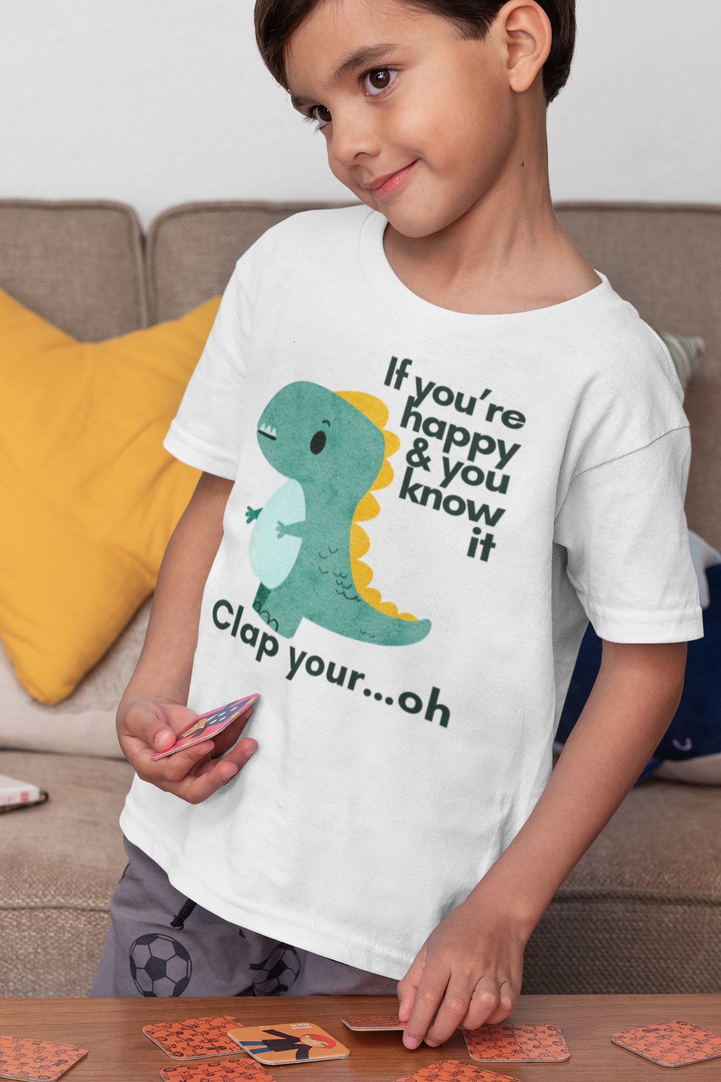 Funny T-Rex Clap Your Hands T-shirt