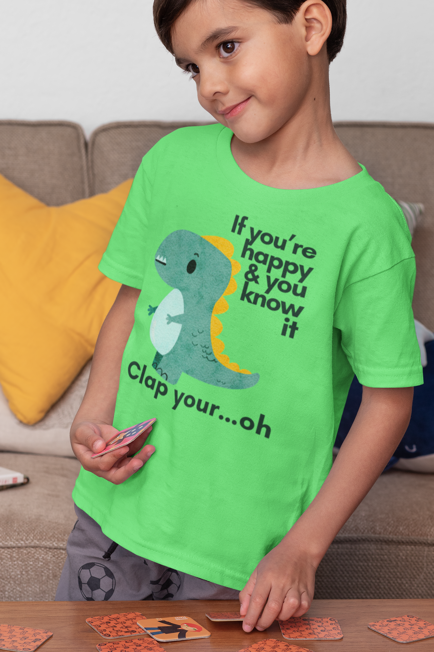 Funny T-Rex Clap Your Hands T-shirt