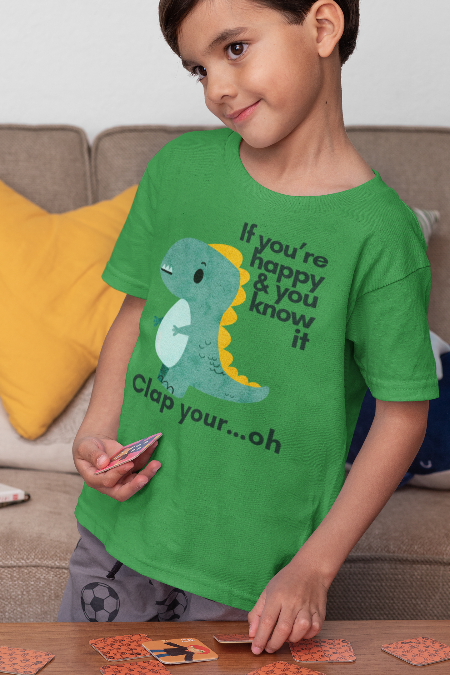 Funny T-Rex Clap Your Hands T-shirt